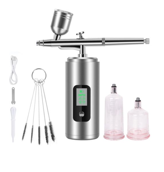 MGI Premium Airbrush Kit with Compressor - Silver