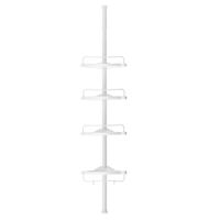 Adj Bathroom Corner Shelf Shower Caddy Floor to Ceiling