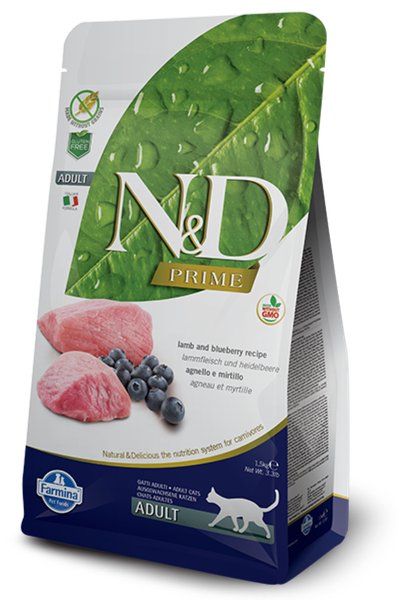 Farmina N&amp;D Prime Cat - Land &amp; Blueberry 1.5kg
