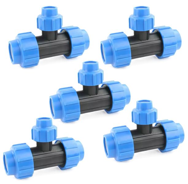 Irrigation Reducing Tee piece 25-20-25mm pack of 5