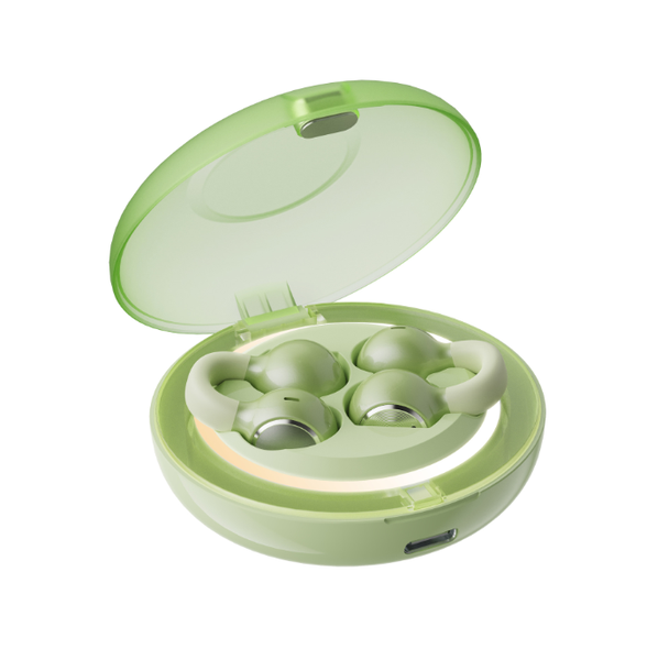 Sports-Proof Ear-Clip Headphones | Luminous Light Effect &amp; 30H Battery
