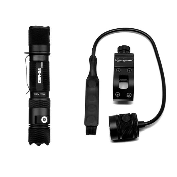 POWERTAC E9R-G4 TACTICAL, 2550 Lumen, 197m Throw, Rechargeable