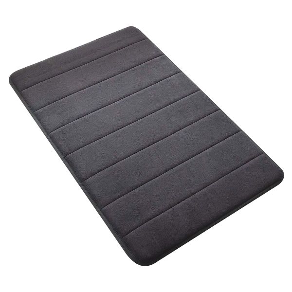 Charcoal Non-Slip Memory Foam Bath &amp; Shower Mat Luxury Soft &amp;Absorbent Mat