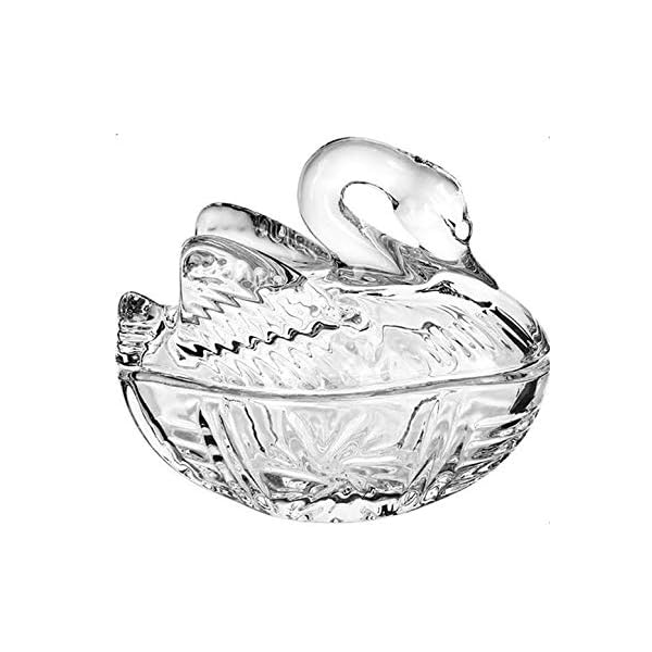 Grace Pack Transparent Duck Glass Sugar Bowl