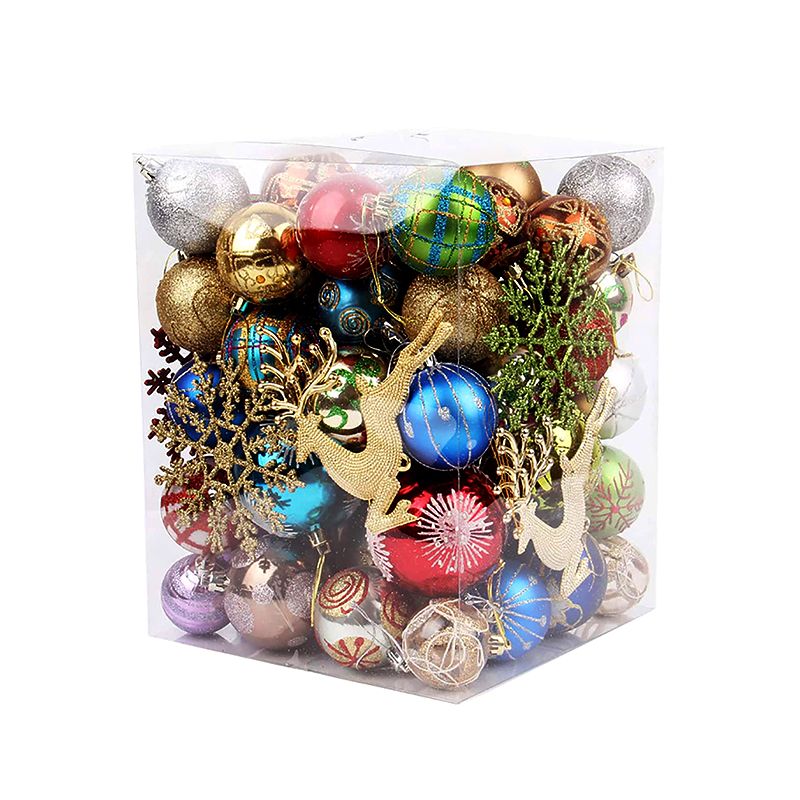 DHAO Christmas Balls Ornaments 60-70Pack For Christmas Tree