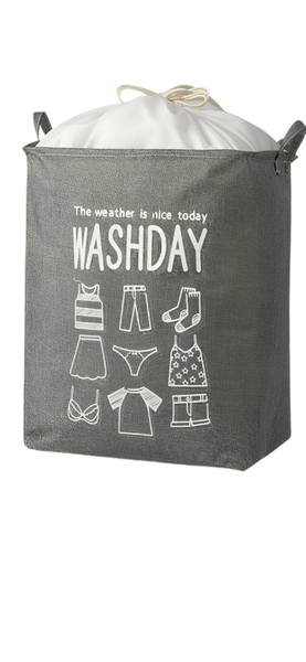 Large Collapsible Laundry Basket, Sturdy Lightweight Canvas non Woven