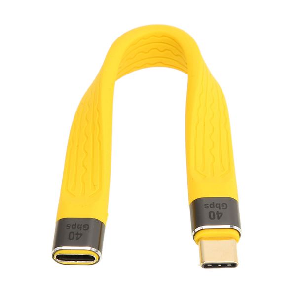 Short USB-C Cable 100W 40Gbps Male to Female