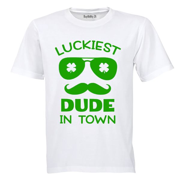 Luckiest Dude in Town - Kids T-Shirt