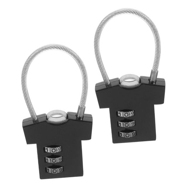 2Pc Digital for Suitcase Gym Locker Outdoor Combination Padlock Number Lock
