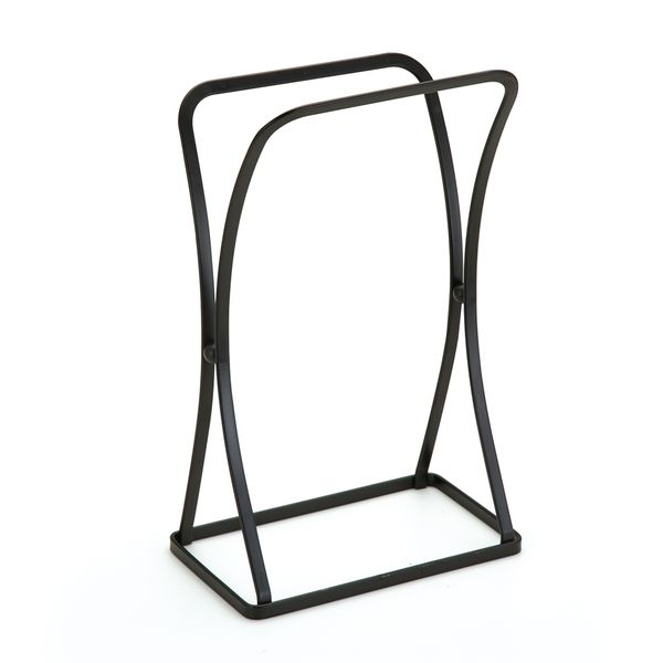 Arthi Black Steel Freestanding Tabletop Towel Rack