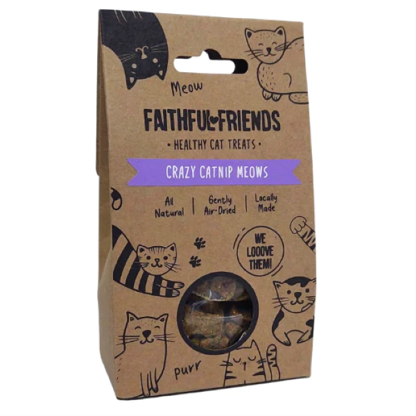 Faithful Friends - Crazy Catnip Meows - Therapeutic Pet Treats - 100g