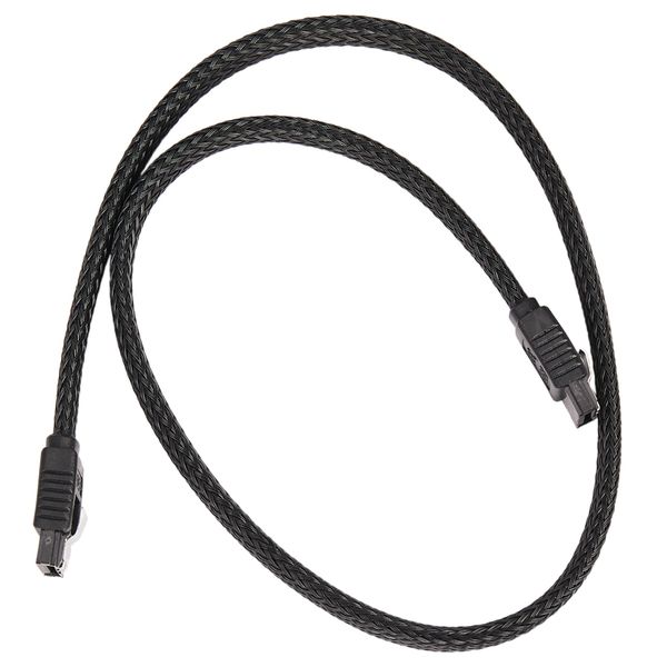 50CM SATA 3.0 III SATA3 7pin Data Cable 6Gb/s SSD Cables(Black)