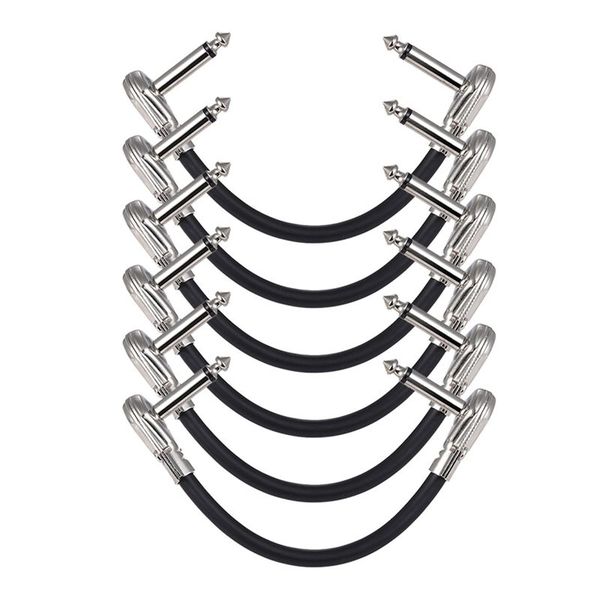 6-Pack 12Inch Guitar Patch Cables, Acoustic Instrument Guitar Cables