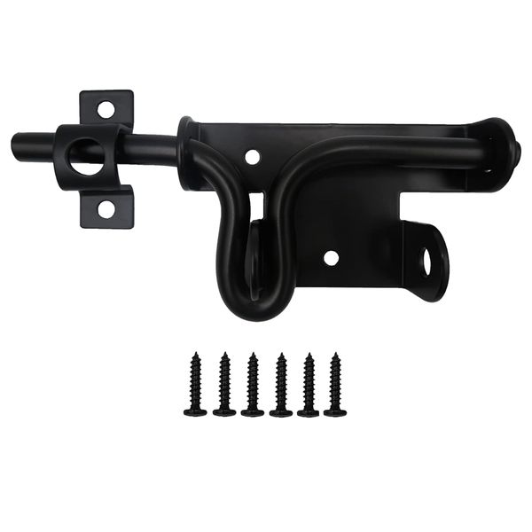 Tool DIY Heavy Duty Steel Slide Bolt Gate Latch With Padlock Hole - 16.1cm