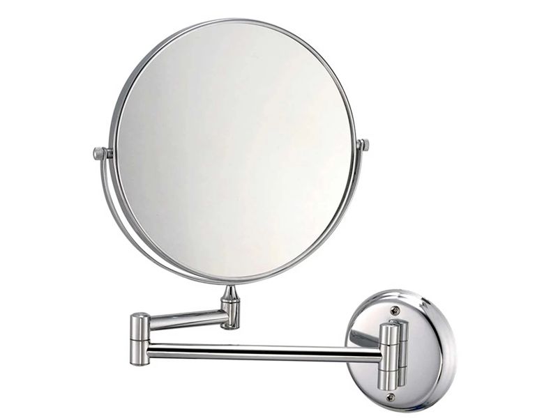 Elegant 2-Sided Extendable 8" / 20cm Rotating Bathroom / Makeup Mirror