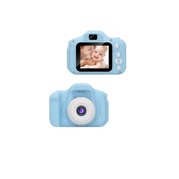 Rechargeable Cartoon Digital Camera - Blue