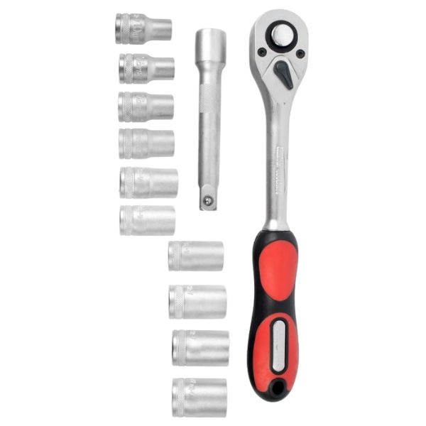 Tork Craft - Socket and Ratchet Set - 12 Piece