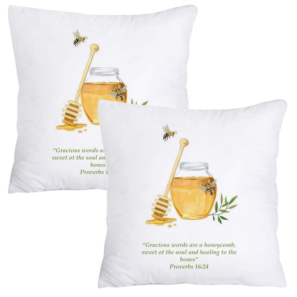 Scatter Cushion Cover Set - sweet to the soul (Proverbs 16-24)