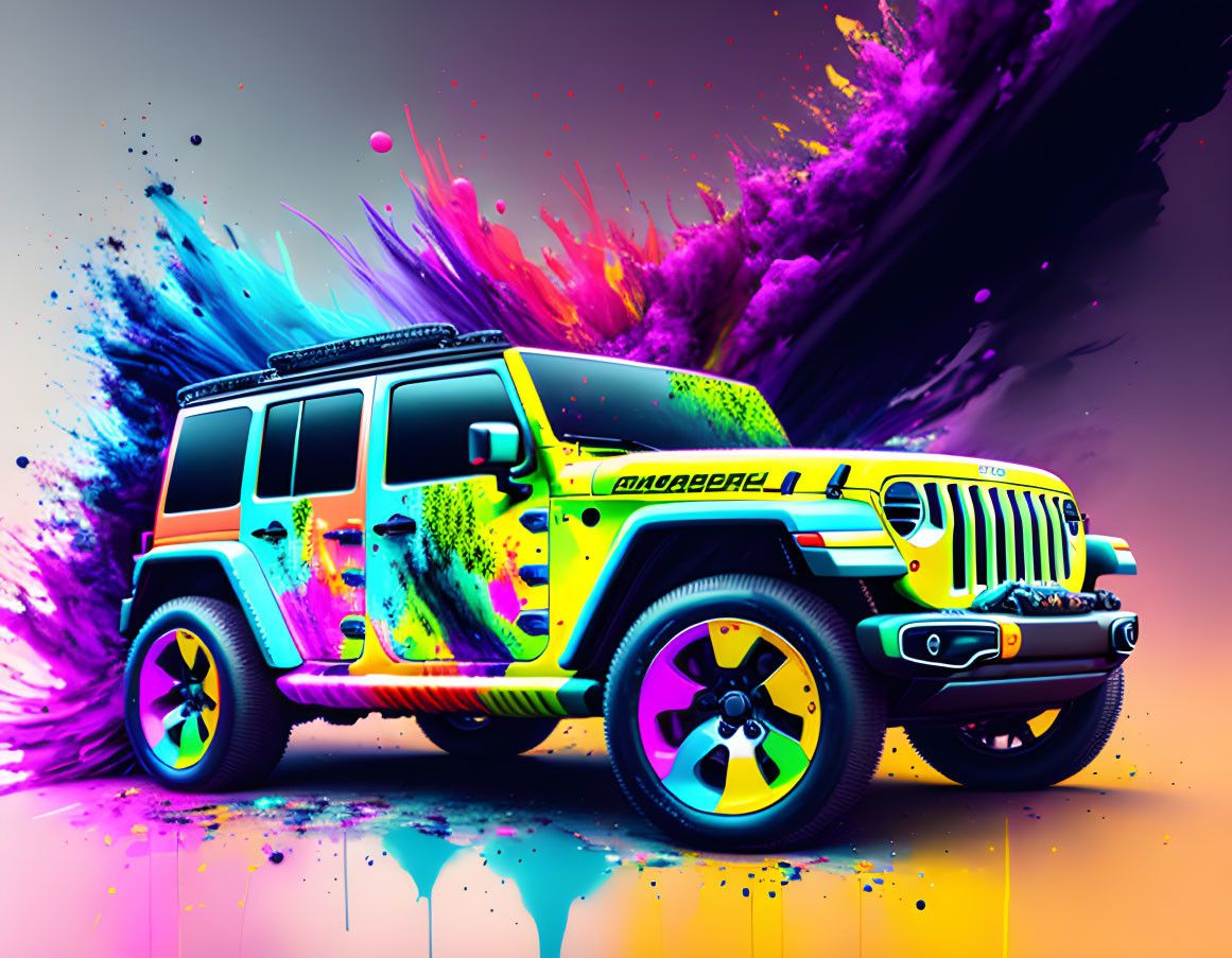 Canvas Wall Art Jeep Splash Artwork Shop Today. Get it Tomorrow