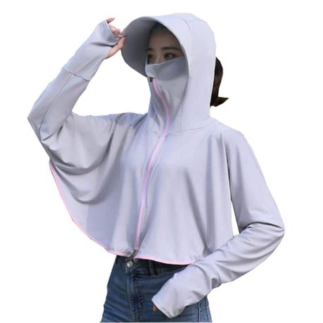 Long Sleeve Hoody Summer Women Sun UV Protection Quick Dry