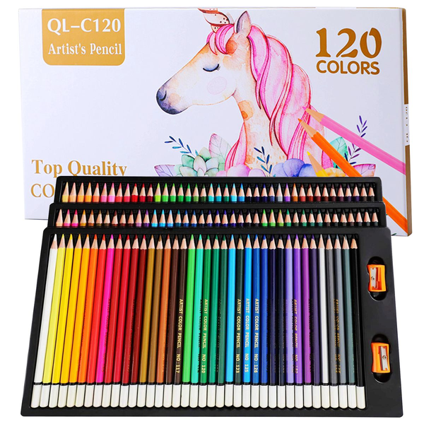Supersonic 120 Colored Drawing Art Pencil Set for both Children and Adults