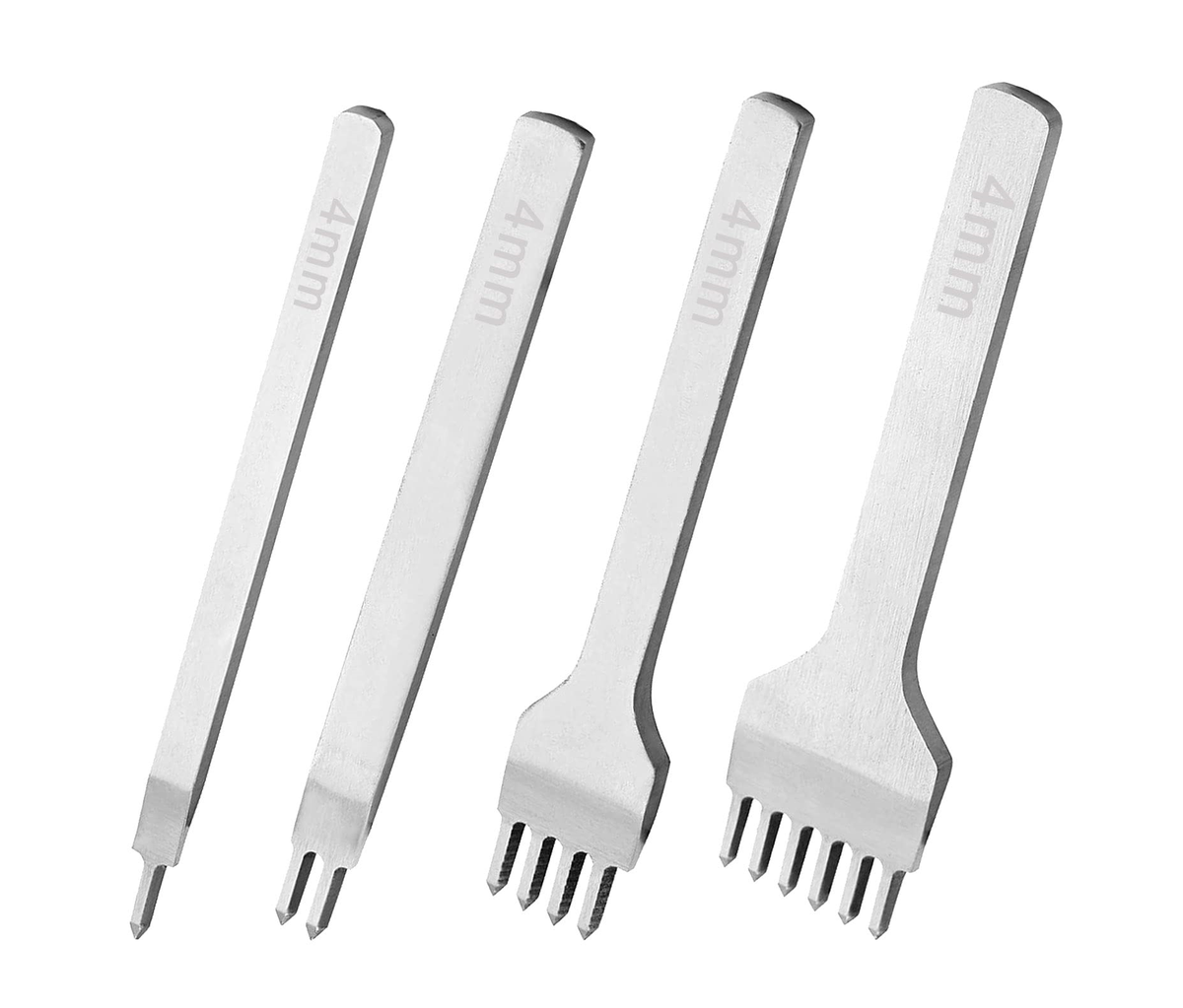 Aiskaer Lederstempel Set - 1/2/4/6 Zink Stempel Für Lederarbeiten