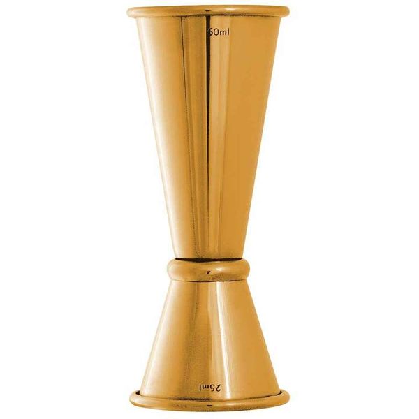 Cocktail Jigger - Japanese Style - Gold Plated - 25ml/50ml