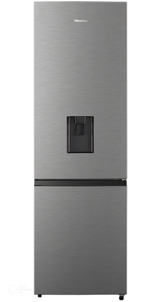 Hisense 269L Black Mirror Bottom Freezer with Water Dispenser, A class
