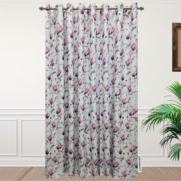 Matoc Designs Curtain - Sky Purple Flower - Lined - Eyelet