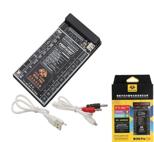 Oss W209 Pro Battry Charging Board for Iphone 4-13 Pro Max, Repair Tool