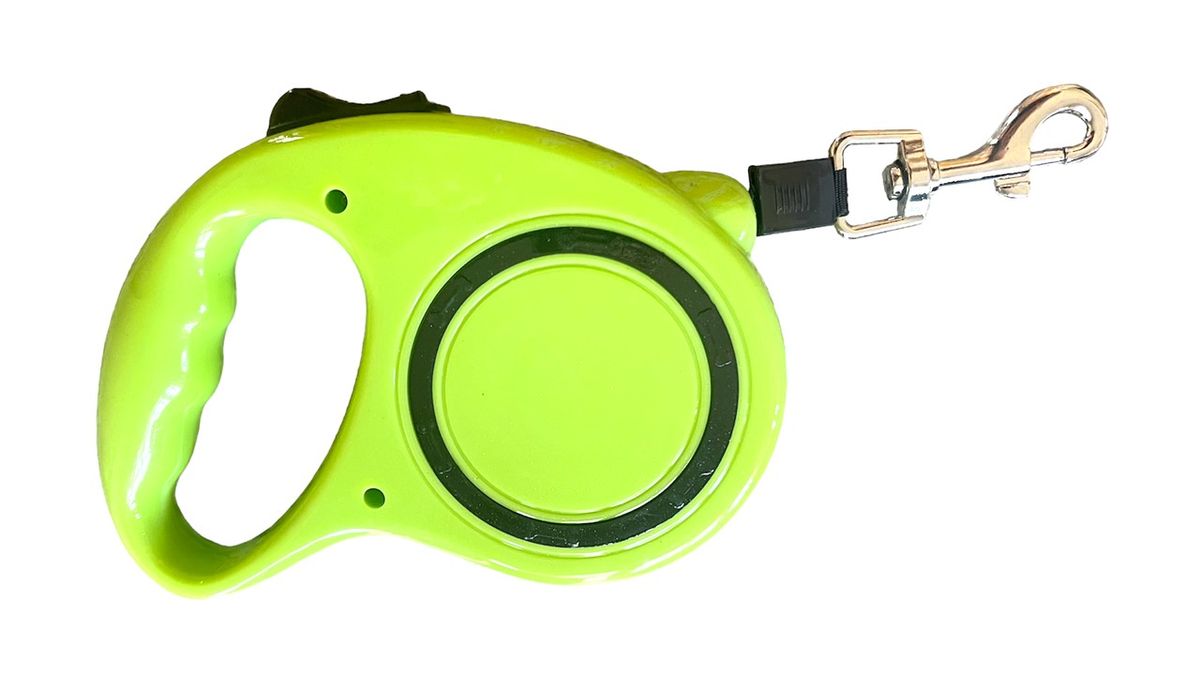Retractable Pet Leash Automatic Walking Traction Rope Green 5 m