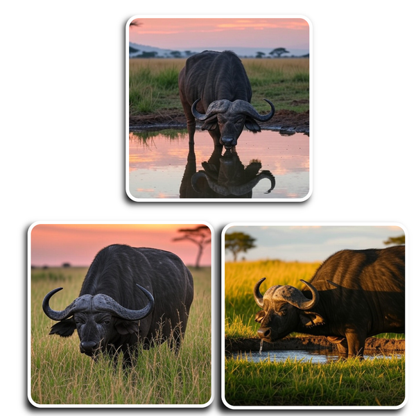 Buffalo Stickers - Set of 3