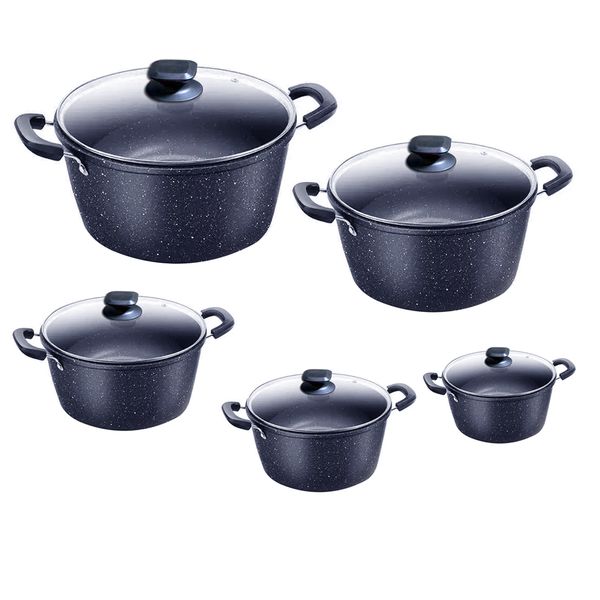 Multifunctional Kitchen Cookware Set (10 Pieces) - Soup Pot &amp; Wok