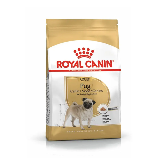 Royal Canin Pug Adult Dry Dog Food 3kg - Skin &amp; Weight Support
