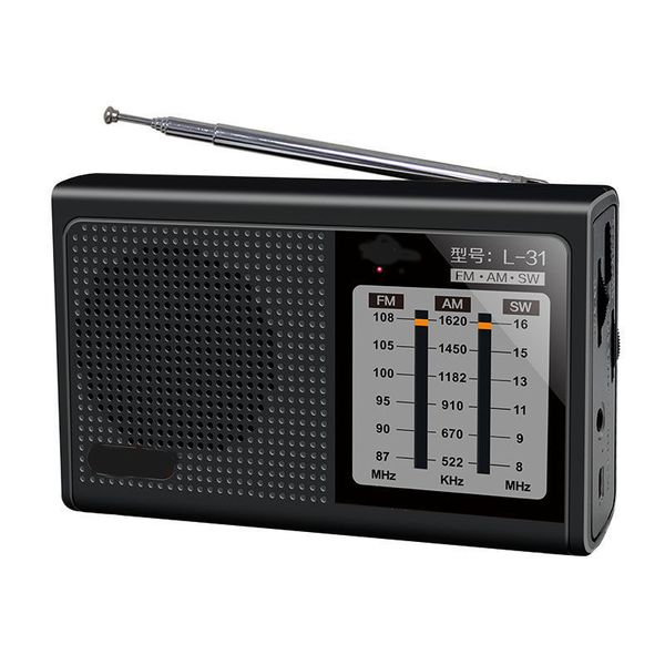 Portable Full Band Radio FM/AM Headphone Jack Strong Signal Reception