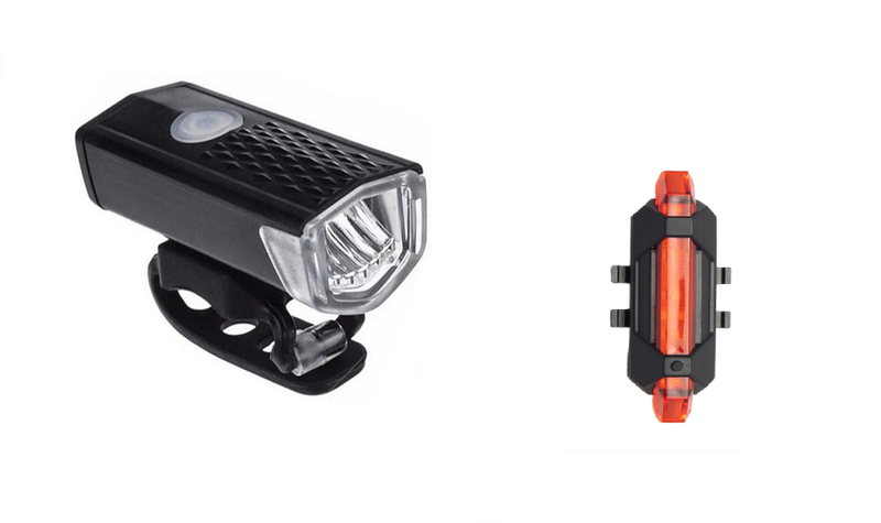 Recharegeable Rear &amp; Front Bike Light Set