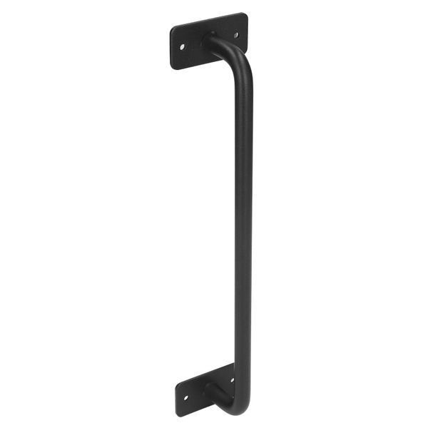 Carbon Steel Barn Door Handle for Garage Closet Black
