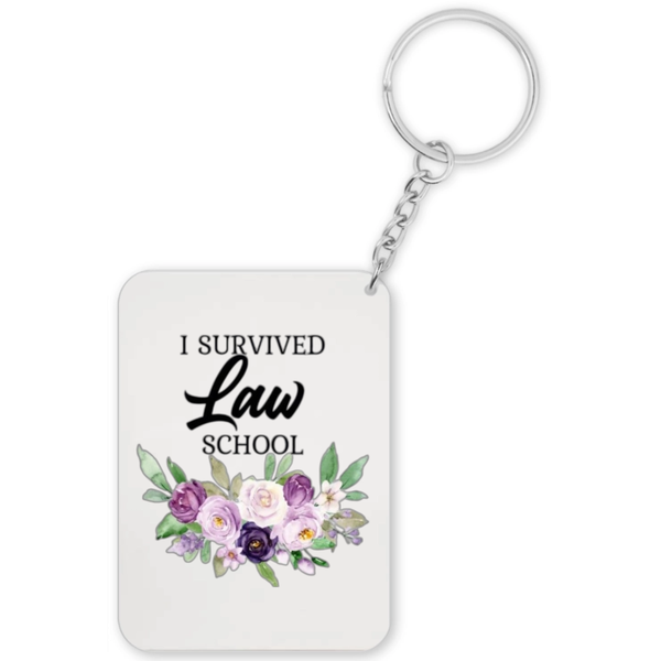 I Survived Law School Lawyer Graduation Gift Keyring