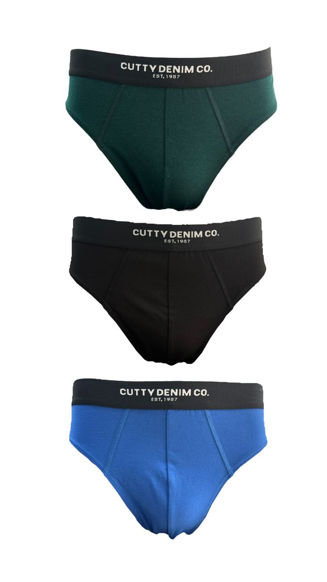 Cutty - Mens Assorted 3 Pack Briefs | Shop Today. Get it Tomorrow ...