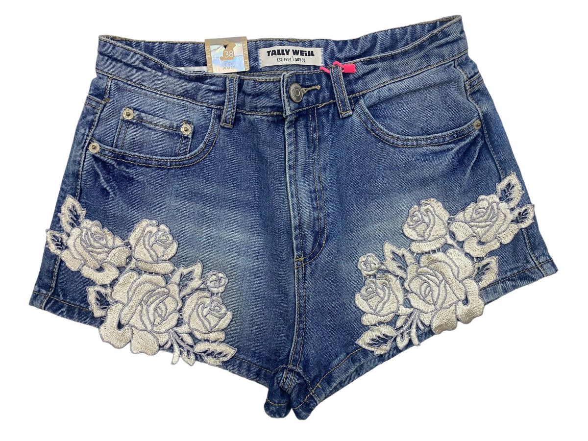 Basic denim shorts best sale