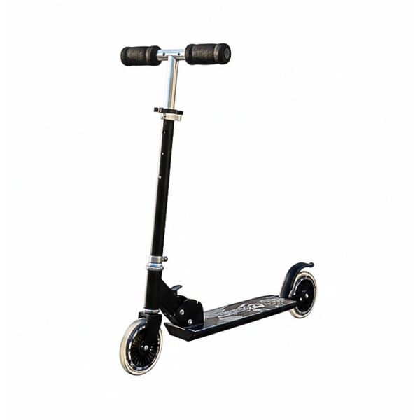 Retro 82cm Black Ride-On Scooter