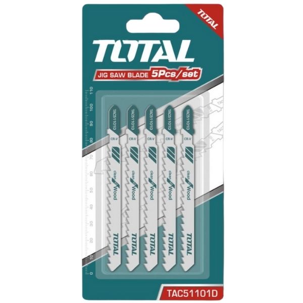 Total Tools - Jig Saw Blades For Wood - 5Pcs