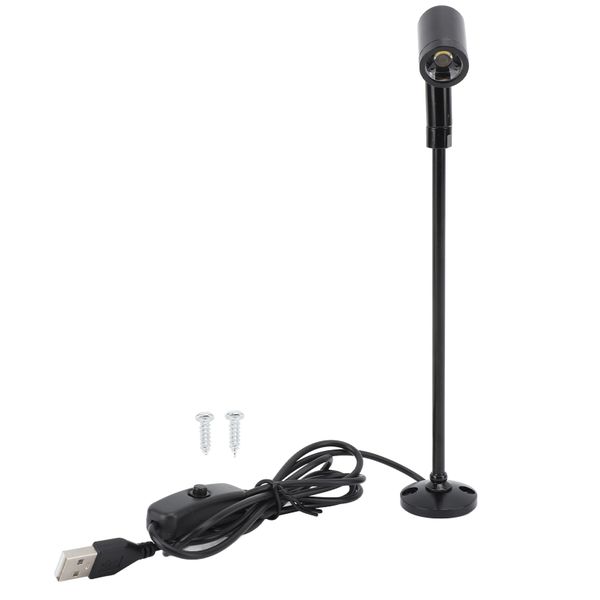 USB Standing LED Spotlight Black White