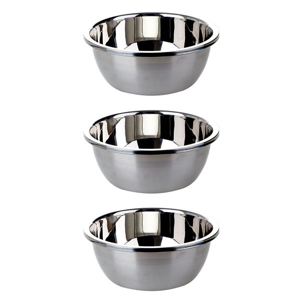 Upstairs Homeware Stainless Steel Mixing Bowl Set of 3 – 30 x 30 x 10.2 cm