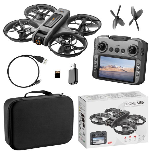 S156 upgraded with a 4.5-inch largescreen controller brushless motor drone