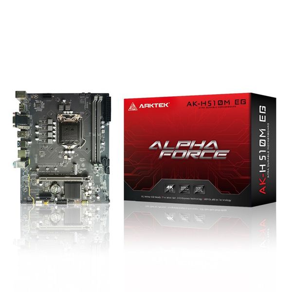 Arktek Intel H510 LGA1200 Micro-ATX Motherboard, DDR4, HDMI, PCIe x16