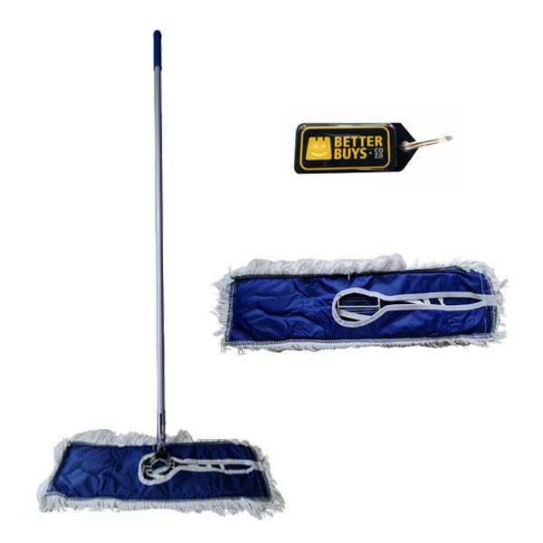 Aluminium Handle Dust Mop with Replacement Head - 120cm