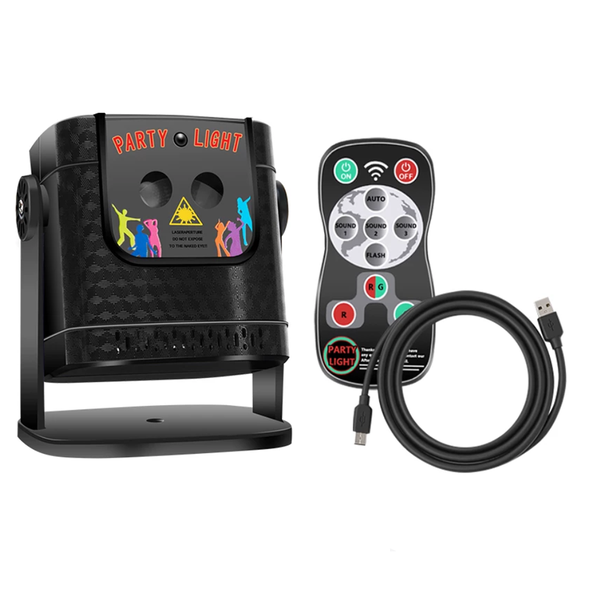 Dual-Aperture Laser Party Light Home Disco &amp; Stage Lighting