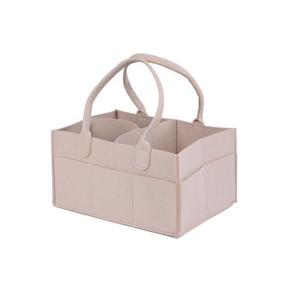 Baby Foldable Diaper Caddy Storage Holder Carrier Bag -Pink