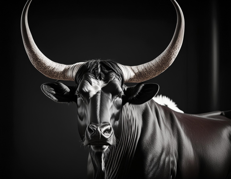 Rooted Art Cow/Cattle - Home Decor Wall Art (1230)